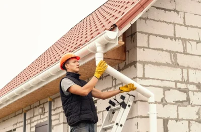 Pose et remplacement de gouttières à Locmiquélic
